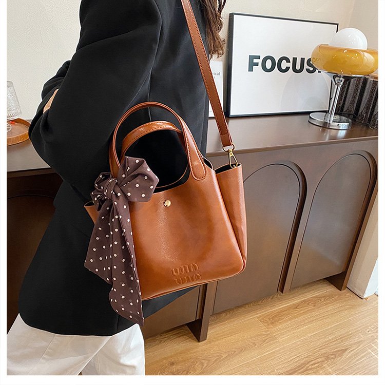 PU Water Bottle Bag with Snap Closure and Stitching Detail - Image 4
