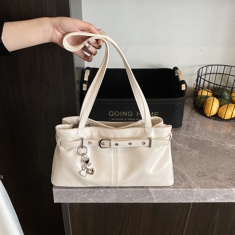 PU Bowling Bag Shoulder Bag with Zipper Spring 2025 - Image 2