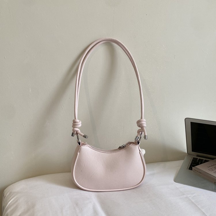 Women's Single Shoulder Crossbody Bag with Zipper Closure - Summer 2026 Medium Size - Beige,Black,Yellow,Blue,Pink - Medium - Image 2