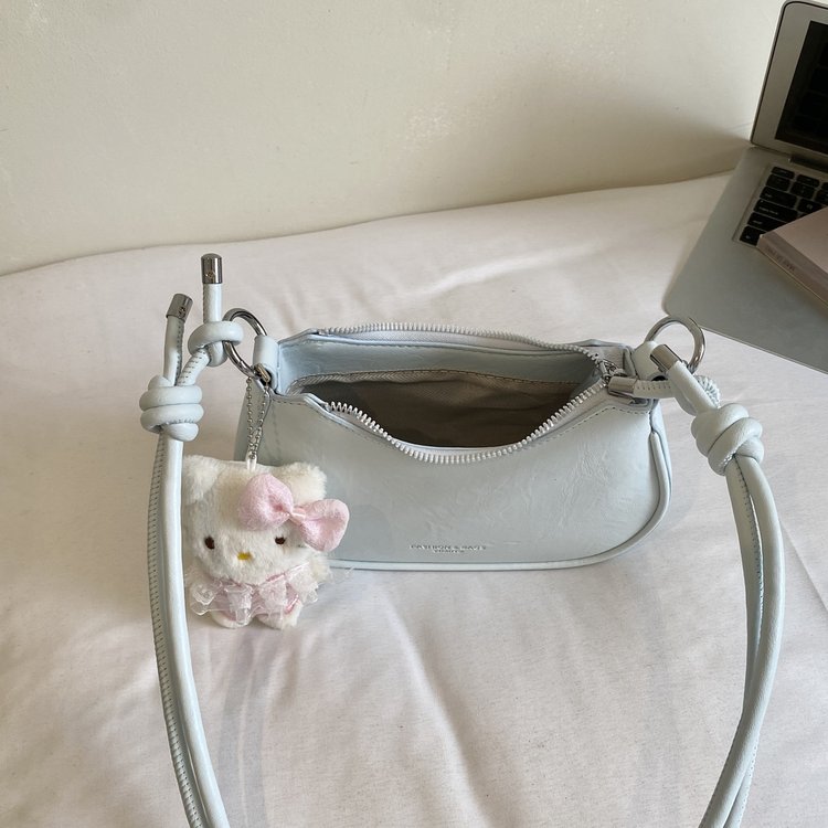 Women's Single Shoulder Crossbody Bag with Zipper Closure - Summer 2026 Medium Size - Beige,Black,Yellow,Blue,Pink - Medium - Image 3