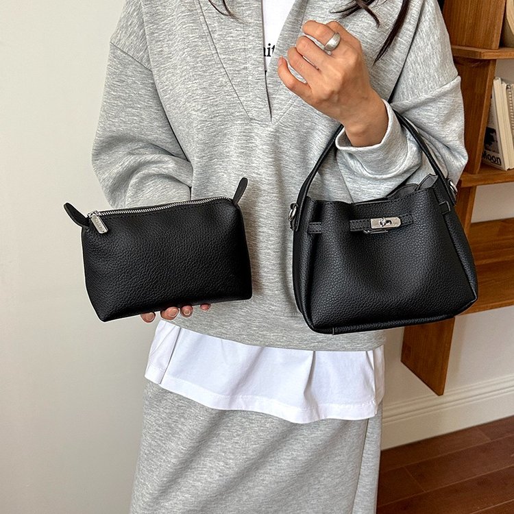 Women's Handbag Crossbody Bag with Lock Closure Summer 2026 One Size - White,Black,Red,Coffee,Brown - One Size - Image 2