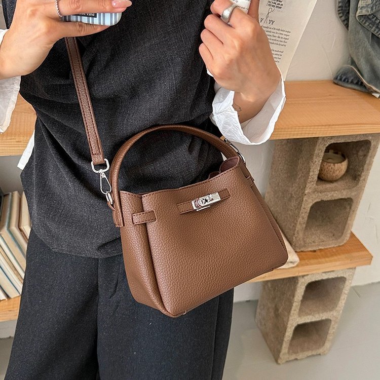 Women's Handbag Crossbody Bag with Lock Closure Summer 2026 One Size - White,Black,Red,Coffee,Brown - One Size - Image 4