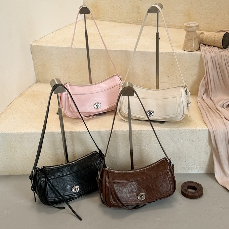 Women's One Shoulder Crossbody Bag with Zip Clasp - Summer 2026